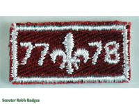 Click to enlarge 1977-78 Year Bar